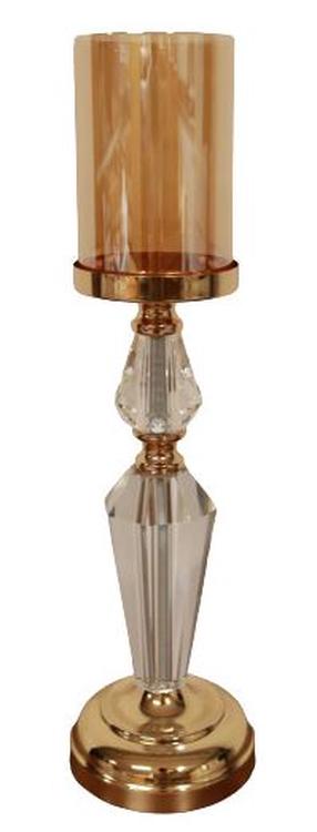Žvakidė MN SJ-210-S, plastikas/metalas, Ø 12 cm, 27 cm, aukso sp.