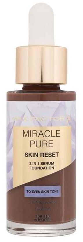 Grima bāze Max Factor Miracle Pure Skin Reset 2in1, very deep krās., 100-110, 30 ml
