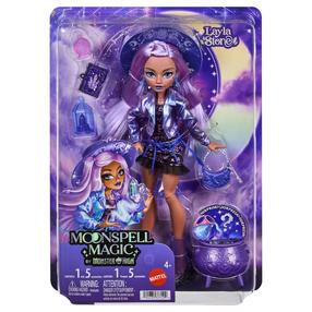 Lėlė su priedais Mattel Monster High Moonspell Magic Layla Stone JMB90, 28 cm, violetinė sp.