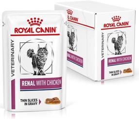 Kassi märgtoit Royal Canin Renal Renal with Chicken, kanaliha, 0.085 kg x 12 tk