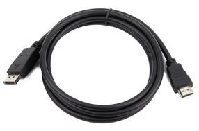Laidas Gembird Cablexpert 4K DisplayPort to HDMI CC-DP-HDMI-3M DisplayPort 1.2 Male (vyriška), HDMI 2.0 Male (vyriška), 3 m, juoda sp.