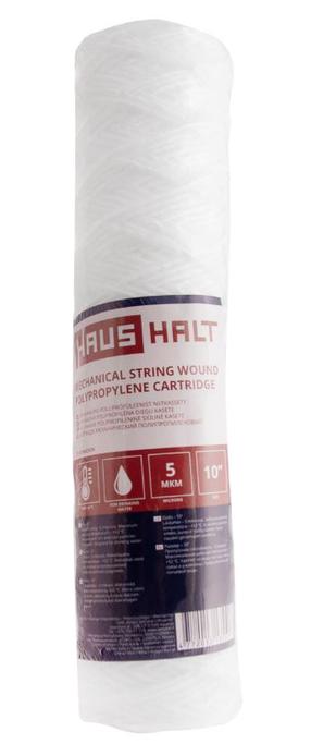 Keermestatud filtrikassett mehhaanilise puhastuse Haushalt PPW-10A, polüpropeen, 10", 5 mikronit