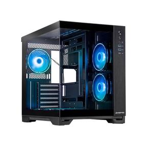 Arvuti korpus Chieftec Visio GM‑30B‑TG‑OP, must v.