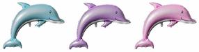 Folijas balons figūriņa Dolphin, (krāsa/dizains tiek izvēlēts nejauši)