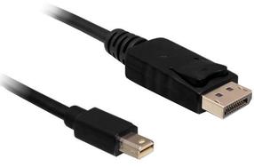 Juhe Delock Mini Displayport / Displayport Mini DisplayPort, Displayport, 5 m, must v.