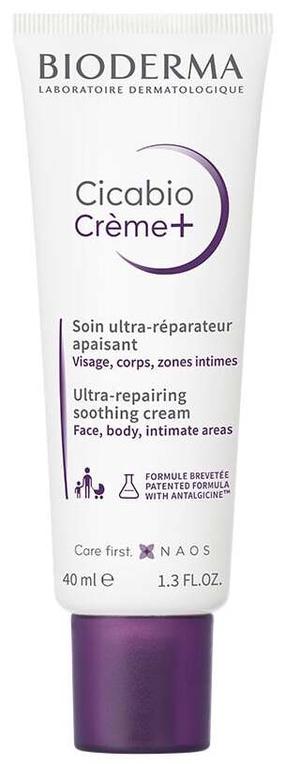Sejas krēms Bioderma Cicabio Creme+ Ultra Repairing Soothing, 40 ml