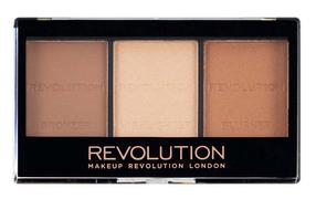 Veido kontūravimo paletė Makeup Revolution London Ultra Sculpt & Contour Kit, light-medium sp., c04, 11 g