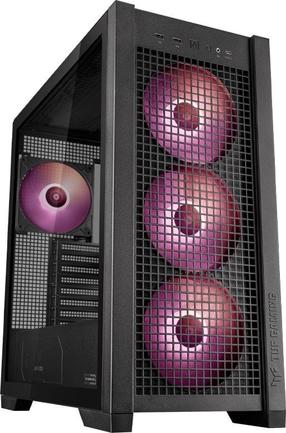 Arvuti korpus Asus TUF Gaming GT302 TG ARGB, must v.