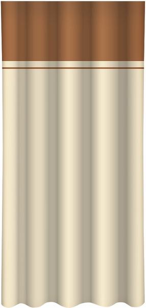 Nakts aizkari ZMH-149, krēmkrāsa/gaiši brūna krās., 160 cm x 250 cm