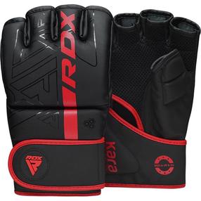 MMA kindad RDX Grappling F6 Matte GGR-F6MR-S, must v./punane v., S
