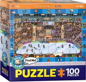 Puzle Eurographics Spot & Find Hockey 6100-0475, 48.2 cm x 33.9 cm, 100 gab., daudzkrāsaina