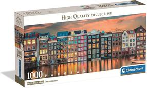 Dėlionė Clementoni Bright Amsterdam 39897, 33 cm x 98 cm, 1000 vnt., įvairių spalvų