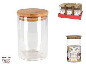 Lielapjoma produktu konteiners Kitchen&GO, 0.95 l, caurspīdīga krās./brūngans krās.