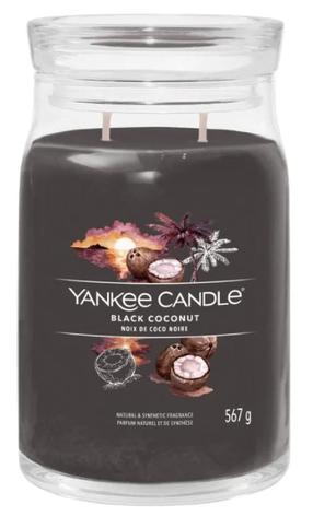Свеча, ароматическая Yankee Candle Signature Black Coconut, 60 - 90 час, 567 г, коричневый цв.