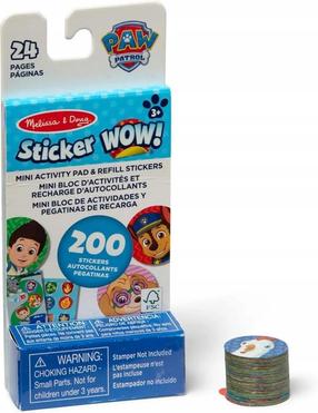 Uzlīme, komplekts Melissa & Doug Sticker WOW! Paw Patrol, daudzkrāsaina