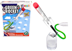 Laste raketiehituskomplekt Lean Toys Explore & Play Green Rocket, mitmevärviline