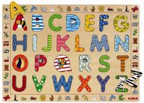 Medinė dėlionė Djeco ABC DJ01800