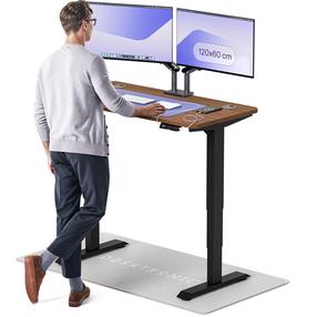 Datorgalds regulējams augstums Desktronic HomePro, 120 cm x 60 cm, 61 - 125.5 cm, melns krās./riekstkoku krās.