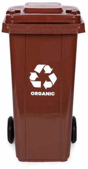 Konteineris MultiStore Organic, ruda sp., 120 l
