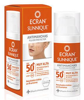 Päevituse hooldusvahend Ecran Sunnique Anti-dark Spots SPF50, 50 ml