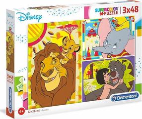 Dėlionė 3in1 Clementoni Disney Classic 325554, 22 cm x 32 cm, 147 vnt., įvairių spalvų