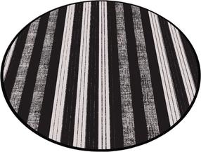 Коврик для ванной Foutastic Barcode, белый цв./черный цв., 80 см x 80 см, Ø 80 см