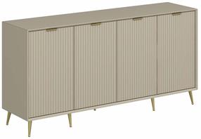 Konsoollaud Kalune Design Luxe, liivakarva pruun v., 45 cm x 180 cm x 90 cm