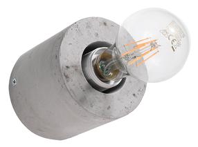 Šviestuvas sieninis Sollux Salgado 5903282706781, E27, 1 x 60 W, pilka sp. / pilka sp.