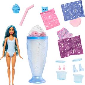 Кукла с аксессуарами Mattel Barbie Pop! Reveal Treats JFY61, 29 см, синий цв.