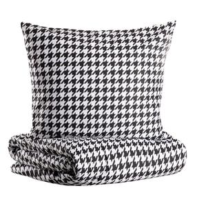 Patalynės užvalkalų komplektas Homla Rebeka 756566, baltas/juodas, 140 x 200 cm