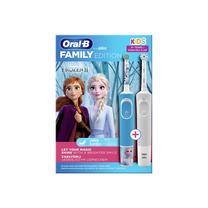 Elektrinis dantų šepetėlis Oral-B Vitality 100 + Kids 3 Frozen II, mėlyna sp./balta sp./pilka sp.