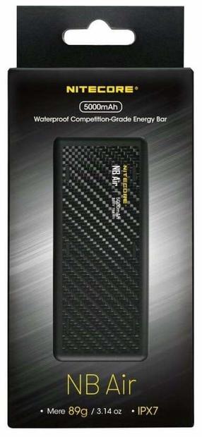 Nešiojamas įkroviklis (Power bank) Nitecore NB Air, 5000 mAh, 18 W, juoda sp.