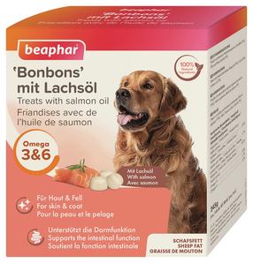 Gardums suņiem Beaphar Mutton Fat Treats Salmon, jēra tauki/laša eļļa, 0.245 kg