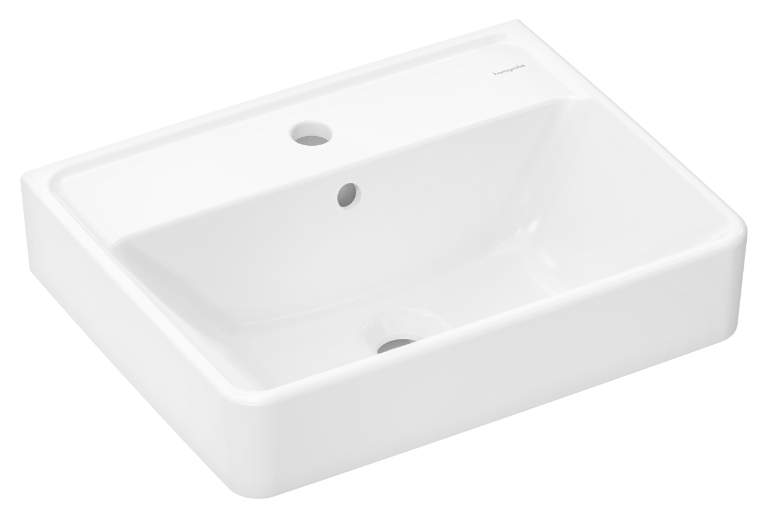 Vannitoa kraanikauss Hansgrohe Xanuia Q, keraamiline, 50 cm x 39 cm x 17 cm, valge v.