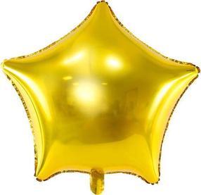 Fooliumist õhupall erikujuga PartyDeco Star (70cm), kuldne v.