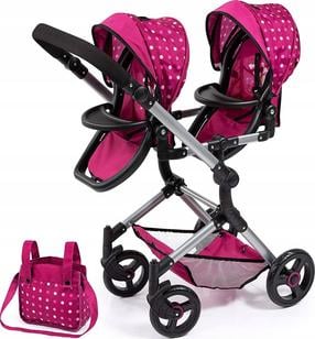 Коляска для кукол Bayer Twin Neo 26267AA, розовый цв.