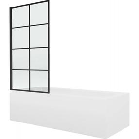 Vanna ar sieniņu, brīvi novietots Mexen Vega, 70 cm x 140 cm x 38 cm, taisnstūris, balta krās.