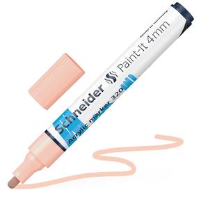 Акриловый маркер Schneider Paint-It 320, 4 мм, насыщенный абрикосовый цв.