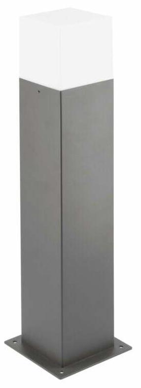 Pastatomas lauko šviestuvas GTV Largo P, 15W, E27, IP44, grafito sp., 11 cm x 50 cm