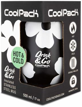 Termostass CoolPack Flores Jasmine, 0.5 l, valge v./must v.