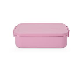 Pārtikas trauks Brabantia Make & Take 241307, 1.1 l, 20 cm x 13.5 cm, rozā krās.