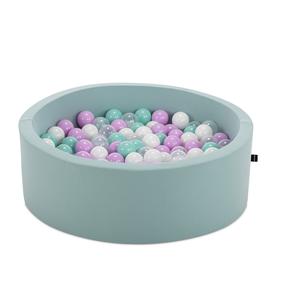 Baseinas su kamuoliukais Kalune Design Bubble Pops, ⌀ 85 cm, 200 vnt, balta sp. mėtinė (mint) sp.