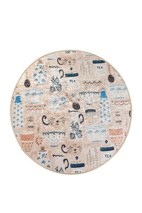 Kilimas Conceptum Hypnose Coffee Cat, įvairių spalvų, 100 cm x 100 cm