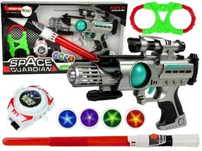 Laseriga mänguasi, koos tarvikutega Lean Toys Space Guardian (värv/disain valitakse juhuslikult)