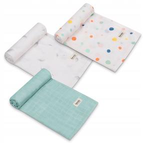 Mähkimistekk Lionelo Bamboo Dot, 70 cm x 70 cm, 3 tk