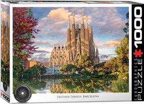 Pusle Eurographics Sagrada Familia, Barcelona 6000-6166, 67.6 cm x 48.9 cm, 1000 tk, mitmevärviline