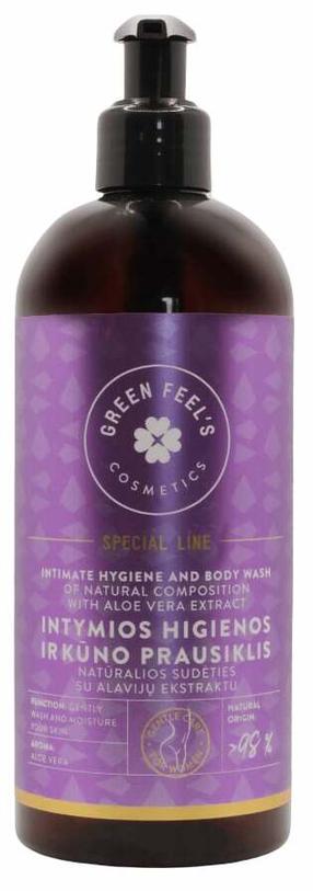 Intymios higienos prausiklis Green Feel's Special Line With Aloe Vera Extract, 400 ml