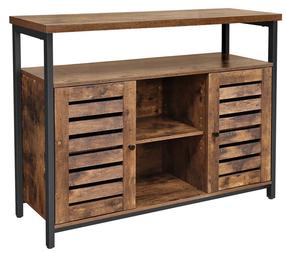 Spintelė Songmics, ruda/juoda, 100 cm x 35 cm x 80 cm