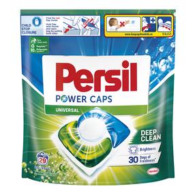 Skalbimo kapsulės Persil Power Caps White, 29 vnt.