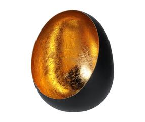 Svečturis A67100670, dzelzs, 13.5 cm, zelta krās./melna krās.
